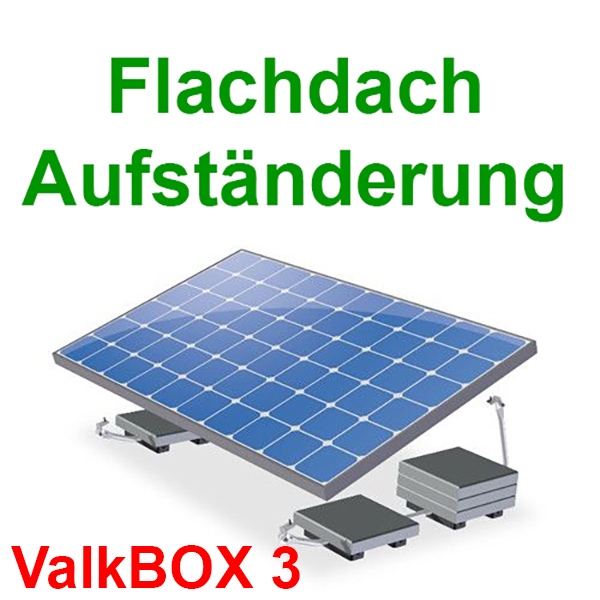 Universelle Flachdach Aufständerung für Standardmodule